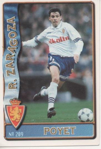 Cromo E003613: Trading Card. Las Fichas de la Liga 96-97. nº 209 Poyet, R.Zaragoza