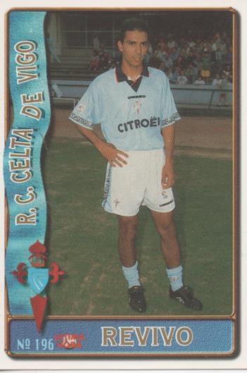 Cromo E003609: Trading Card. Las Fichas de la Liga 96-97. nº 196 "Ultima Hora" Revivo, R.C. Celta de Vigo