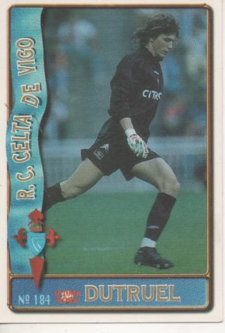 Cromo E003606: Trading Card. Las Fichas de la Liga 96-97. nº 184 "Ultima Hora" Dutruel, R.C. Celta de Vigo