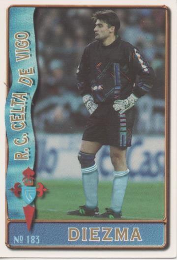 Cromo E003605: Trading Card. Las Fichas de la Liga 96-97. nº 183 Diezma, R.C. Celta de Vigo