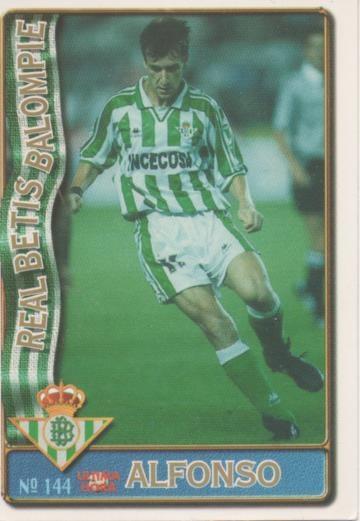 Cromo E003600: Trading Card. Las Fichas de la Liga 96-97. nº 144 Alfonso, Real Betis Balonpié