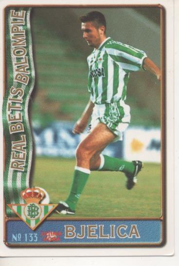 Cromo E003598: Trading Card. Las Fichas de la Liga 96-97. nº 133 "Ultima Hora" Bjelica, Real Betis Balonpié