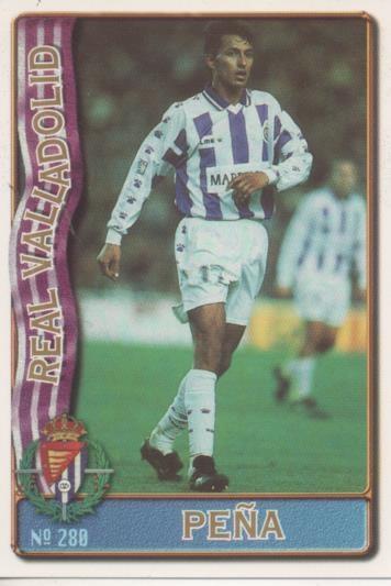 Cromo E003636: Trading Card. Las Fichas de la Liga 96-97. nº 280 Peña, R. Valladolid