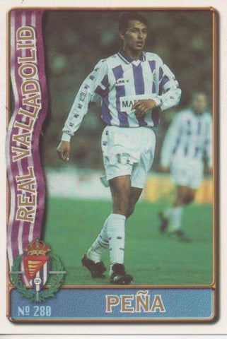 Cromo E003636: Trading Card. Las Fichas de la Liga 96-97. nº 280 Peña, R. Valladolid