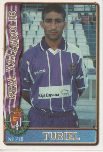 Cromo E003633: Trading Card. Las Fichas de la Liga 96-97. nº 278 Turiel, R. Valladolid