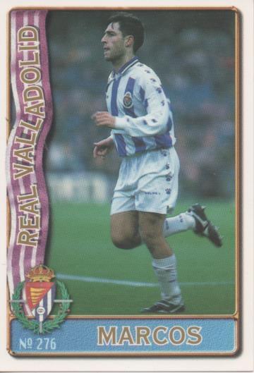 Cromo E003630: Trading Card. Las Fichas de la Liga 96-97. nº 276 Marcos, R. Valladolid