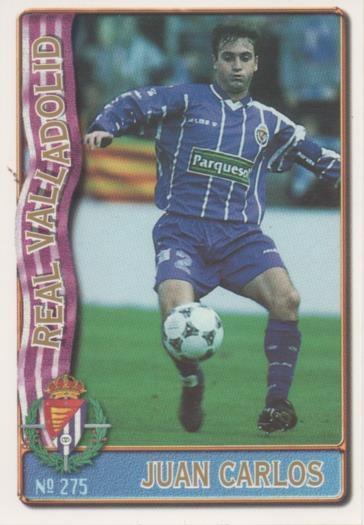 Cromo E003629: Trading Card. Las Fichas de la Liga 96-97. nº 275 Juan Carlos, R Valladolid