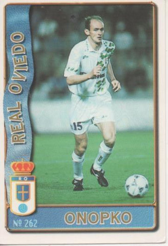 Cromo E003624: Trading Card. Las Fichas de la Liga 96-97. nº 262 Onopko, R. Oviedo