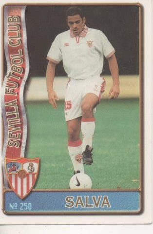 Cromo E003623: Trading Card. Las Fichas de la Liga 96-97. nº 250 Salva, Sevilla F.C. 