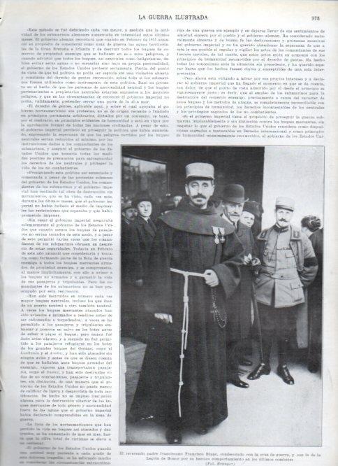 LAMINA V22419: Francisco Blanc condecorado con la cruz de guerra