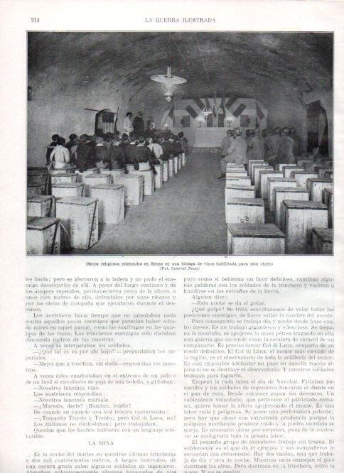 LAMINA V22417: Oficio religioso en una bodega de Reims