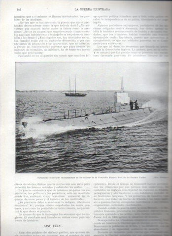 LAMINA V22414: Submarino construido por la Compañía Electric Boat