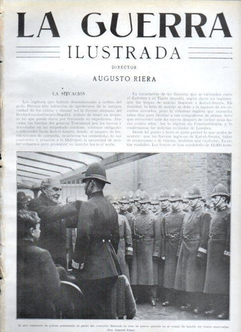 LAMINA V22412: Alto comisario de policia condecorando al constable Edwards