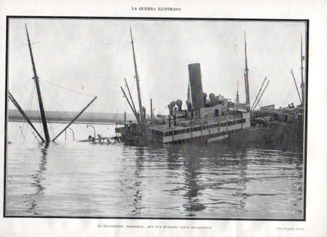 LAMINA V22407: Transporte Norseman hundido