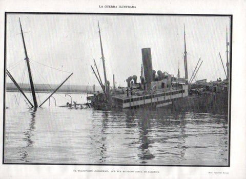 LAMINA V22407: Transporte Norseman hundido