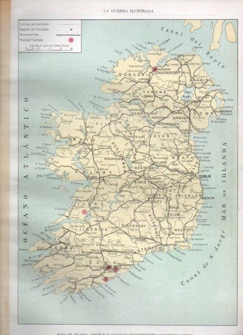 LAMINA V22433: Mapa de Irlanda