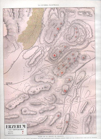 LAMINA V22381: Plano de Erzerum y sus fortificaciones