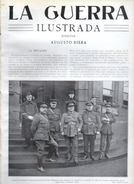 LAMINA V22368: Comision de oficiales belgas en Inglaterra