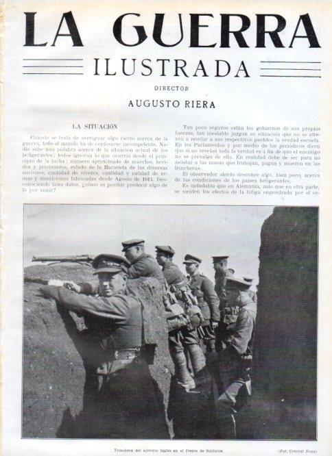 LAMINA V22439: Trinchera del ejercito ingles en el frente de Salonica
