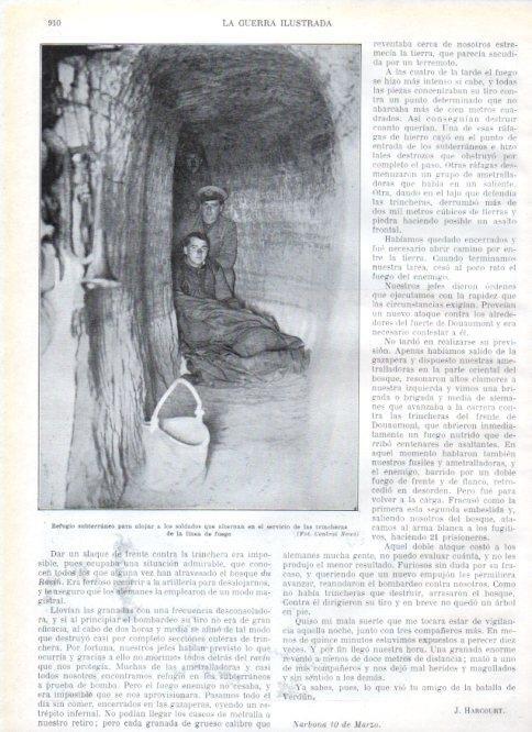 LAMINA V22383: Refugio subterraneo de las trincheras