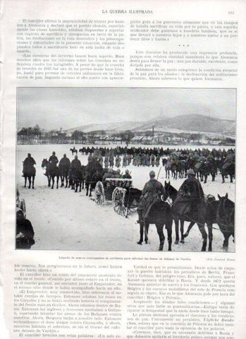 LAMINA V22400: Contingentes de artilleria de refuerzo  en la linea de Verdun