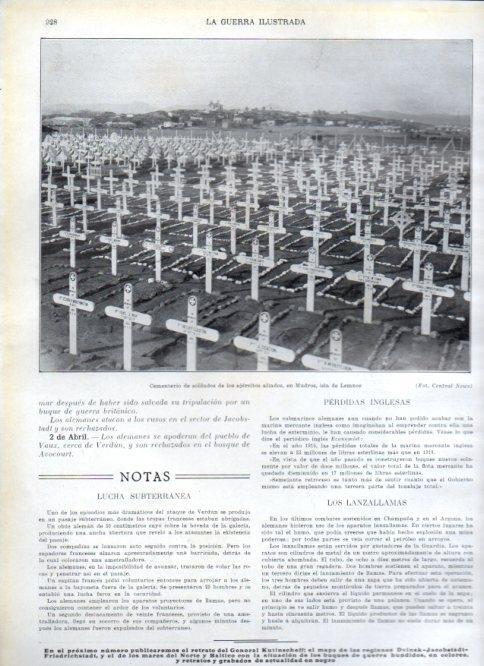 LAMINA V22393: Cementerio de soldados en Mudros, Lemnos