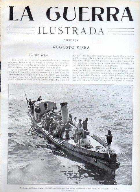 LAMINA V22487: Naufragos del buque Triumph 