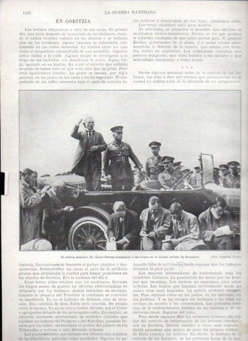 LAMINA V22504: Lloyd George aregando a las tropas