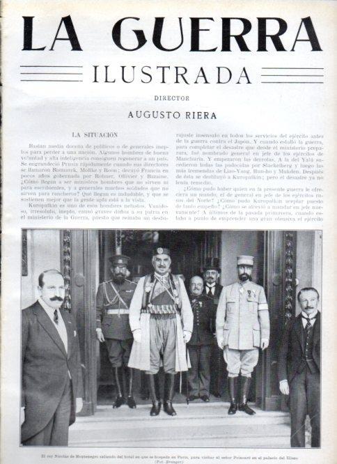 LAMINA V22502: Rey Nicolas de Montenegro en Paris