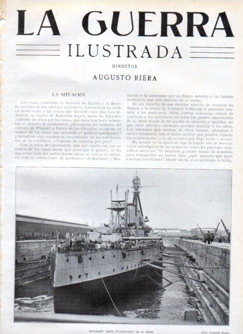 LAMINA V22456: Acorazado Dreadnought en el dique
