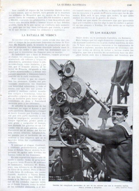 LAMINA V22455: Mecanismo de un cañon ingles contra aviones y dirigibles