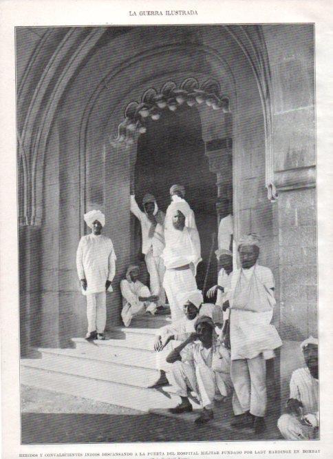 LAMINA V22451: Heridos del Hospital militar de Bombay