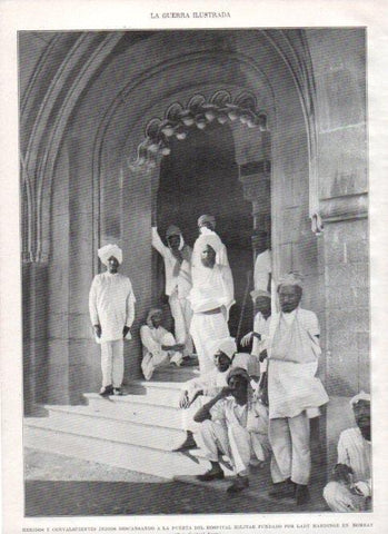 LAMINA V22451: Heridos del Hospital militar de Bombay