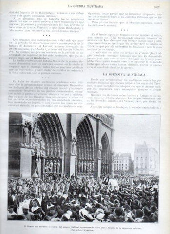 LAMINA V22448: Ceremonia religiosa del general Galliene en Notre Dame