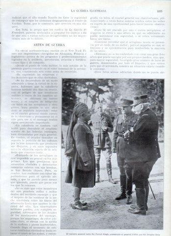 LAMINA V22473: Sir Pertab Singh , general Joffre y Douglas Haig
