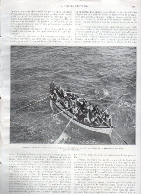 LAMINA V22364: Tripulantes del Newralia recogiendo naufragos del Marere