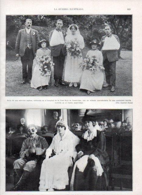 LAMINA V22262: Boda en hospital de la Cruz Roja en Cambridge