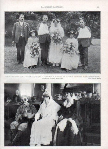 LAMINA V22262: Boda en hospital de la Cruz Roja en Cambridge