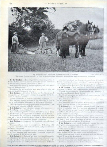 LAMINA V22257: La agricultura y la mujer inglesa durante la guerra