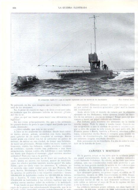 LAMINA V22256: Submarino ingles E-7