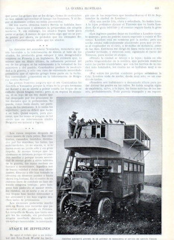 LAMINA V22251: Automovil con palomar de mensajeras ejercito frances