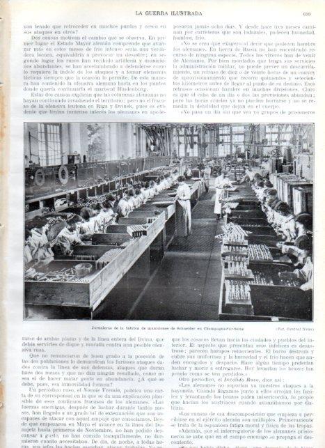 LAMINA V22278: Jornaleras en fabrica de municiones de Schneider