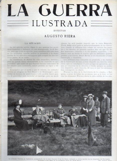 LAMINA V22273: Princesa Victoria y duquesa Jorge de Rusia en Park Place