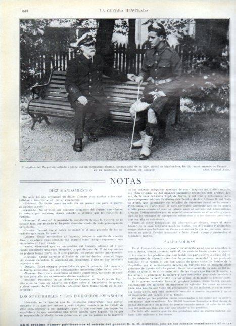LAMINA V22248: Capitan del Hesperian y su hijo en Maddock, Glasgow