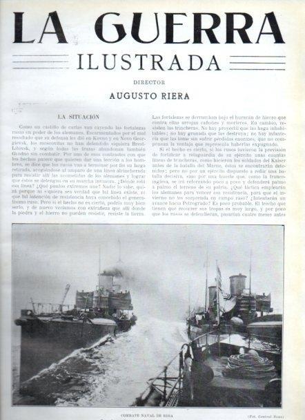 LAMINA V22214: Combate naval de Riga