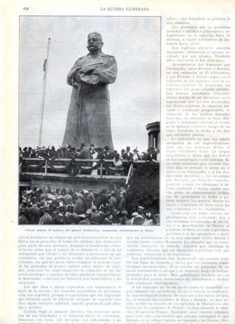 LAMINA V22241: Estatua del general Hindenburg en Berlin