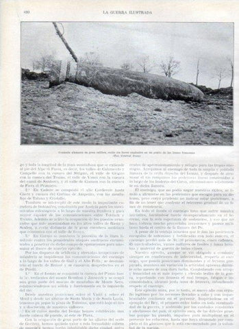 LAMINA V22341: Granada alemana de gran calibre no explotada