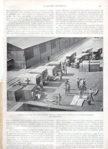 LAMINA V22331: Ambulancia de la Cruz Roja egipcia en muelle de Alejandria