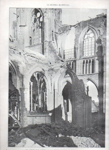 LAMINA V22362: Ruinas de la catedral de Ipres