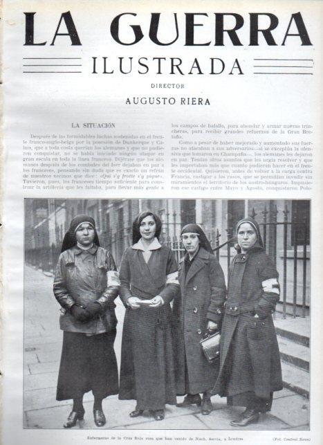 LAMINA V22359: Enfermeras de la Cruz Roja rusa en Londres